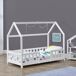 Cama para niños Sisimiut forma de casa 85x166 Cama para niños Sisimiut forma de casa 85x166 Blanco/ Beige