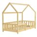 Cama para niños Sisimiut forma de casa 75x146 Cama para niños Sisimiut forma de casa 75x146 Blanco/ Beige