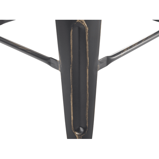 Conjunto de 2 bancos de bar CABRILLO Metal Preto