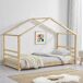 Cama para niños de Pino Vardø - Forma de casa 98x206 Cama para niños de Pino Vardø - Forma de casa 98x206 Natural