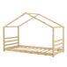 Cama para niños de Pino Vardø - Forma de casa 98x206 Cama para niños de Pino Vardø - Forma de casa 98x206 Natural