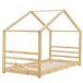 Cama para niños de Pino Vardø - Forma de casa 98x206 Cama para niños de Pino Vardø - Forma de casa 98x206 Natural