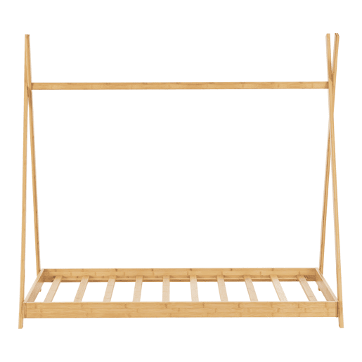 Cama de bambu indiana Vimpeli 70 x 140 cm para crianças - Madeira natural en.casa