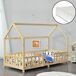 Cama para niños Sisimiut forma de casa con colchón 96x206 Cama para niños Sisimiut forma de casa con colchón 96x206 Blanco/ Beige