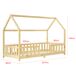 Cama para niños Sisimiut forma de casa con colchón 96x206 Cama para niños Sisimiut forma de casa con colchón 96x206 Blanco/ Beige