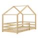Cama para niños Knätten - Casita - con colchón ortopédico, reja 97x205 Cama para niños Knätten - Casita - con colchón ortopédico, reja 97x205 Blanco/ Beige
