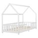 Cama para niños Sisimiut forma de casa 96x206 Cama para niños Sisimiut forma de casa 96x206 Blanco/ Beige