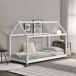 Cama infantil Netstal de madera pino Forma de casa 86x166 Cama infantil Netstal de madera pino Forma de casa 86x166 Blanco/ Beige