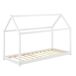 Cama infantil Netstal de madera pino Forma de casa 86x166 Cama infantil Netstal de madera pino Forma de casa 86x166 Blanco/ Beige