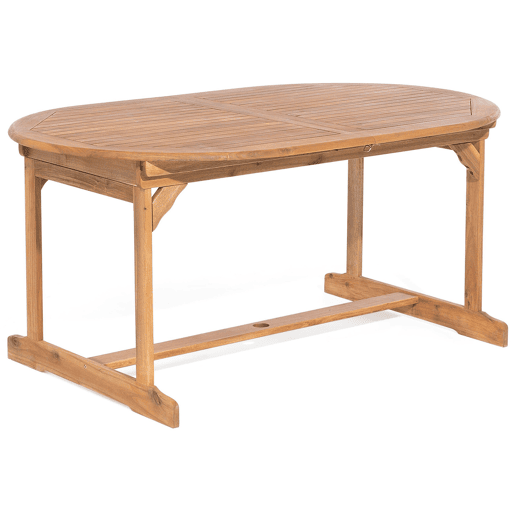 Conjunto de refeições de jardim 8 lugares MAUI com almofadas Madeira de acácia Azul