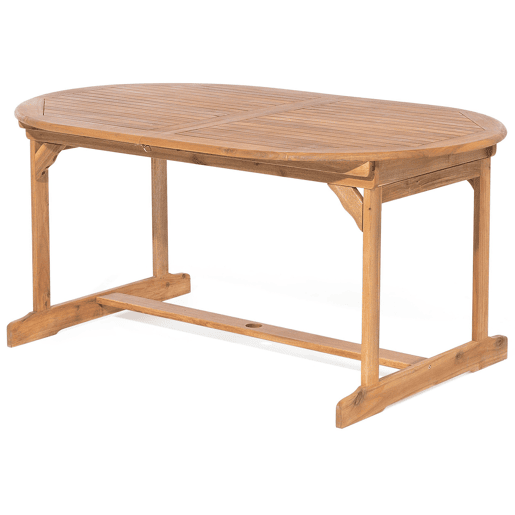 Conjunto de refeições de jardim 8 lugares MAUI com almofadas Madeira de acácia Azul