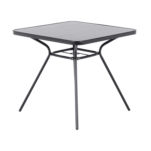 Mesa bistrô LIVO 80 cm 80 cm Vidro Preto