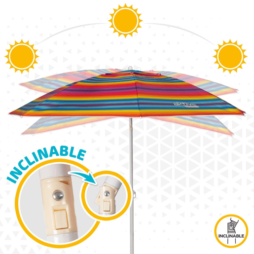 Guarda-sol de 220 cm com proteção UV50 Aktive Beach