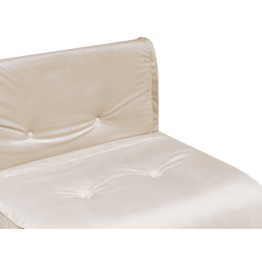 Sofá-cama individual VESTFOLD Veludo Creme