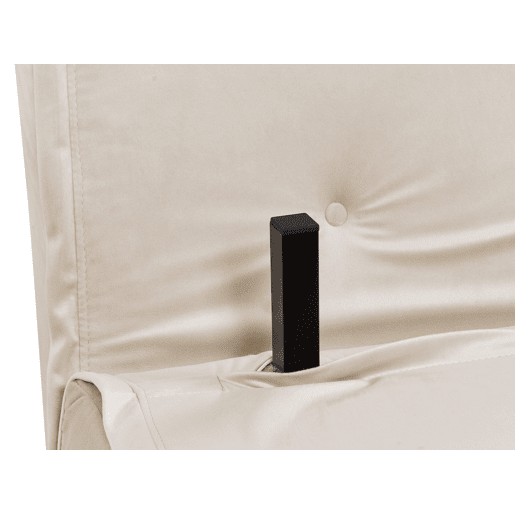 Sofá-cama individual VESTFOLD Veludo Creme