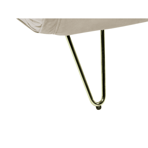 Sofá-cama individual VESTFOLD Veludo Creme