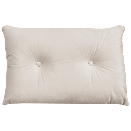 Sofá-cama VESTFOLD Veludo Creme 2 lugares