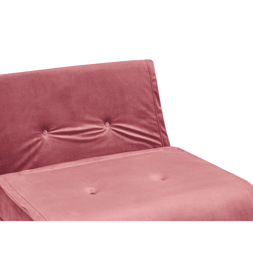 Sofá-cama individual VESTFOLD Veludo Rosa