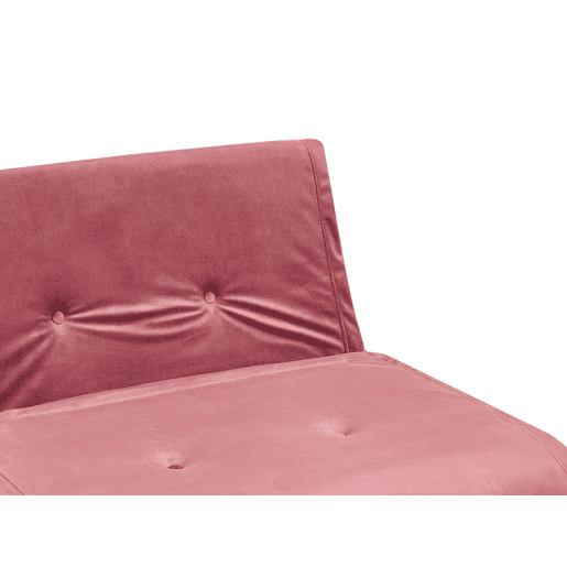 Sofá-cama VESTFOLD Veludo Rosa 2 lugares