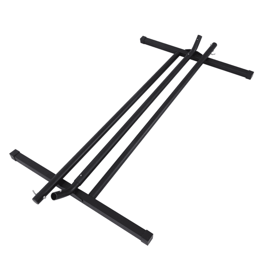 Outsunny Suporte para Cama de Rede de Metal Estrutura para Cama de Rede Carga 120 kg para Jardim Varanda 360x92x112 cm Preto
