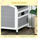Caseta para Perro Madera de Abeto PawHut Caseta para Perro Madera de Abeto PawHut Gris