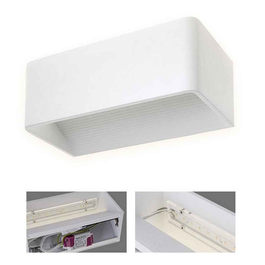 Aplique De Pared Aluminio Serie Edna Beige