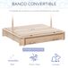Arenero para Niño Madera de Abeto , Tejido de Poliéster Outsunny Arenero para Niño Madera de Abeto , Tejido de Poliéster Outsunny Multicolor
