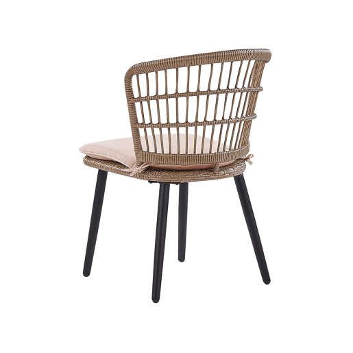 Conjunto de refeições de jardim 6 lugares ALIANO com almofadas Rosa pastel