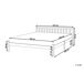 Beliani Cama Madera de pino FLORAC 167x208 Beliani Cama Madera de pino FLORAC 167x208 Blanco
