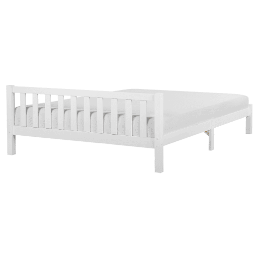 Cama Pinho FLORAC 160 x 200 cm Branco