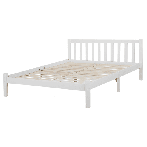 Cama Pinho FLORAC 160 x 200 cm Branco