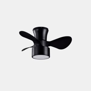 ventilador de tecto metálico cor preta série kos 60cm