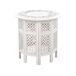 Beliani Mesa auxiliar ELARA Beliani Mesa auxiliar ELARA Blanco/ Beige