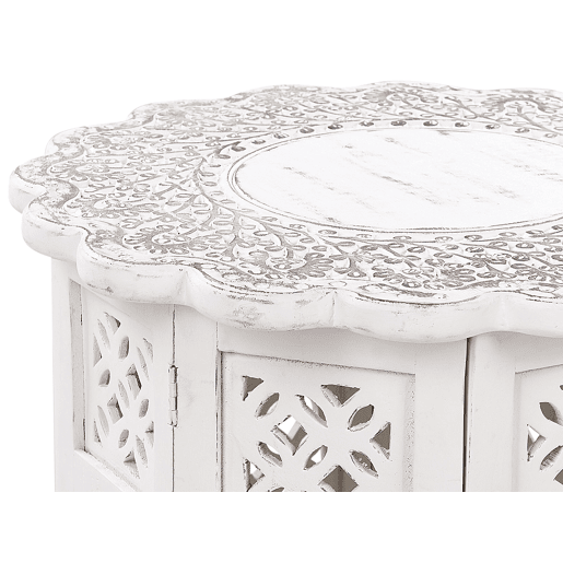 Mesa de apoio BADHI Mangueira de mangueira Branco