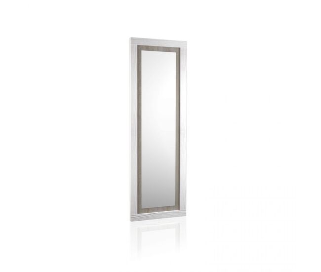 Espejo de pared de gran tamaño en andersen pino y gris 180x60 cm kira andersen pino - gris 60 x 180 x 3,5 cm
