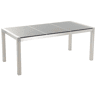 Mesa de refeição de jardim GROSSETO 180 cm 90 cm Polido Granito Cinzento