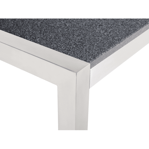 Mesa de refeição de jardim GROSSETO 180 cm 90 cm Polido Granito Cinzento