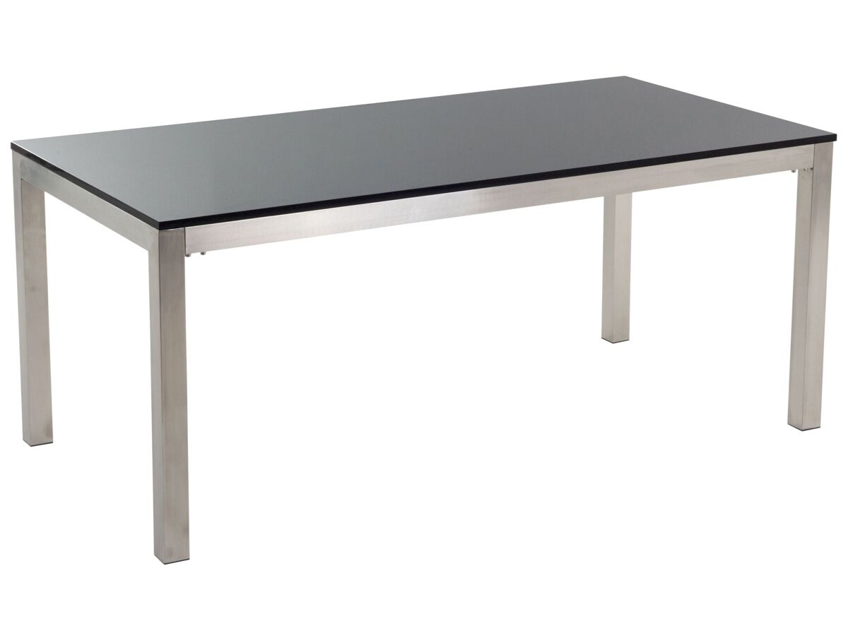 Beliani Mesa de jardín GROSSETO 90x180 Negro