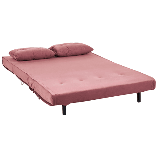 Conjunto de sala de estar VESTFOLD Veludo Rosa 3 lugares