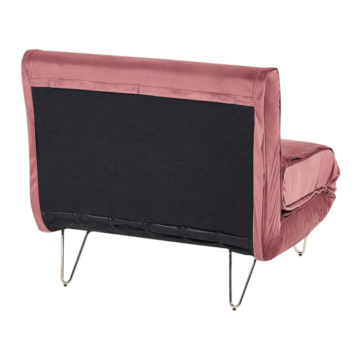 Conjunto de sala de estar VESTFOLD Veludo Rosa 3 lugares