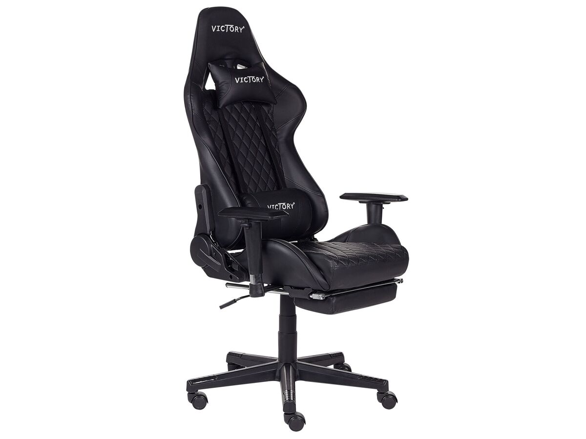 Beliani Silla de juego VICTORY Negro
