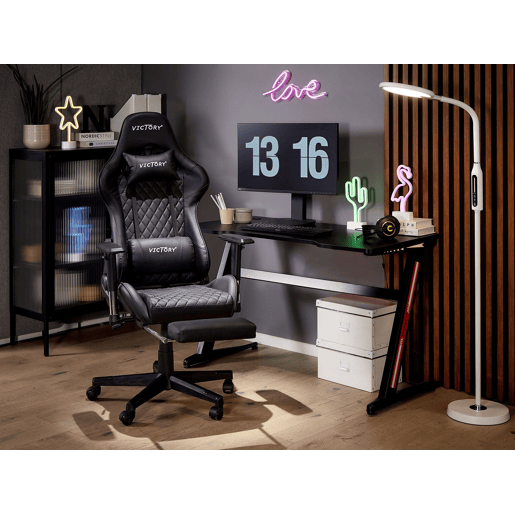 Cadeira gaming VICTORY Pele sintética Preto