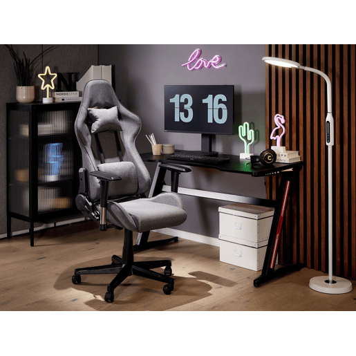 Cadeira gaming WARRIOR Cinzento escuro