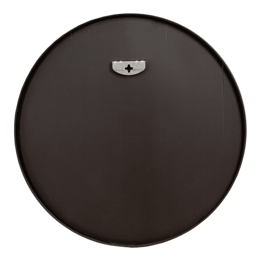 Espelho de parede Ordona redondo alumínio Ø 60 cm - Preto mate en.casa.