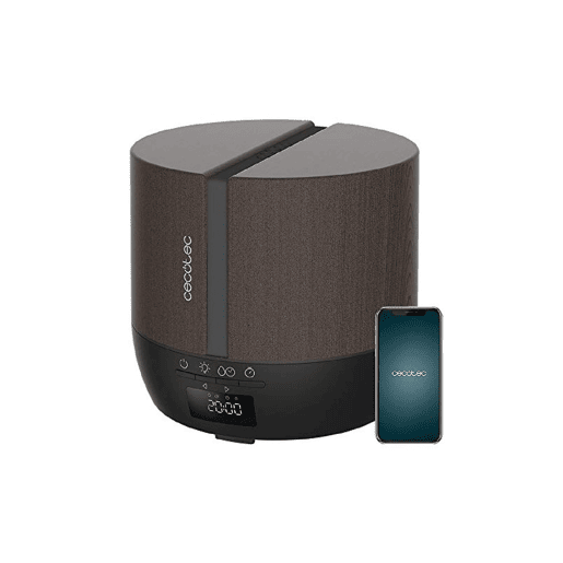 Cecotec Difusor de aroma com depósito de 500 ml e ecrã, altifalante e controlo por bluetooth.