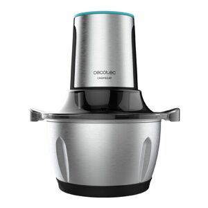 Cecotec Picadora de carne e legumes de 600 W, com 4 lâminas de titânio preto, taças de vidro de 1,5 l e duas velocidades.
