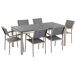 Beliani Conjunto de comedor GROSSETO Beliani Conjunto de comedor GROSSETO Grafito