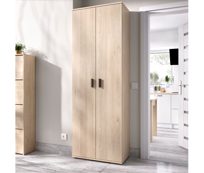 Armario multiusos 2 puertas con 6 estantes fit natural