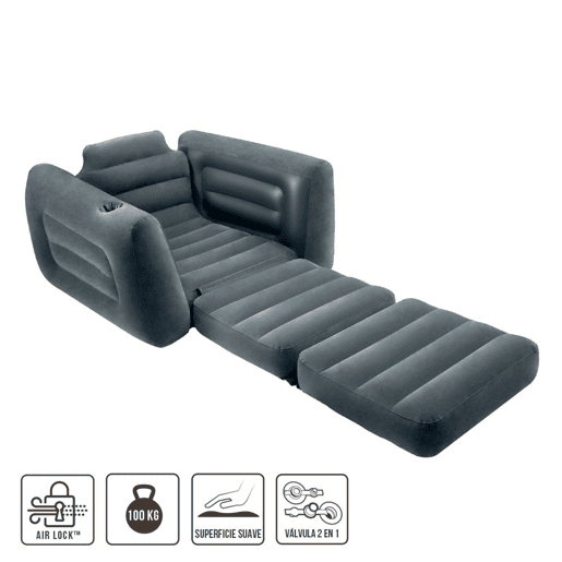 Poltrona cama insuflável 2 em 1 INTEX Poltrona cama insuflável 2 em 1 INTEX