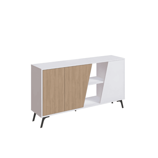 Venprodin - Consola Fiona 150 cm Branco - Carvalho